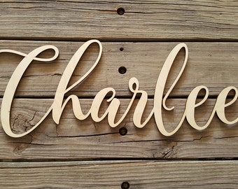 Wooden Name - Name Wall Hanging - Nursery Wall Hanging - Dorm Room Wall Hanging