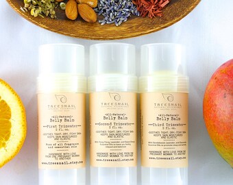 Cocoa Butter Belly Balm / Stretch Mark Balm / Natural Belly Butter / Natural Pregnancy / Baby Shower Gift / Pregnancy Gift / Baby Bump