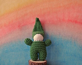 Rainbow Gnomes Knit gnome doll Gnome doll Waldorf Inspired Hand Knit Gnome Wool Gnome Waldorf toy Knit doll gnome Soft gnome Baby gnome doll