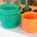 SALE!!! Set of 2 Soviet vintage flower pots, Made in USSR, Plastic pot, Soviet retro