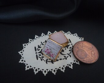 Scented Candle in a tin "Rose" 1/12th Scale