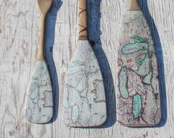 Beach Decor 48" Wooden Oar, Coastal Decor, Nautical Decor, Rustic Beach Coastal, Vintage Wall Hanging, Gift Idea, Wall Decor, Paddle