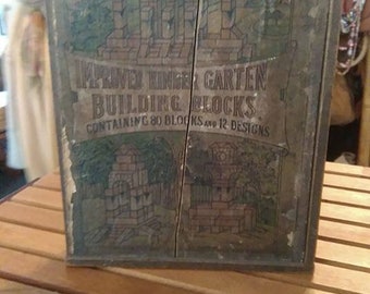 antique improved kindergarten building blocks
