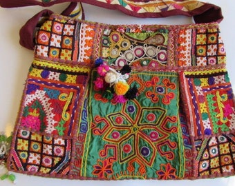 Banjara Bag, Bohemian Bag , Shoulder Bag, Handmade, Vintage Boho Tribal Handbag Bag. Free UK Shipping BN5