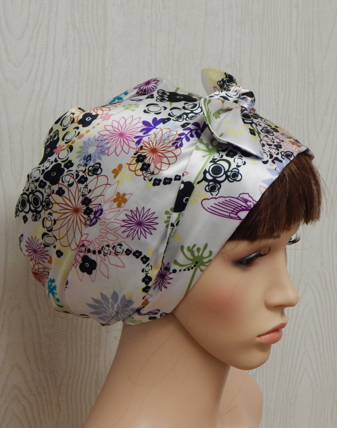satin wrap bonnet