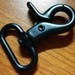 Black Swivel Snap Hook 1" Tactical - Lobster Claw (Qty 10 pcs)