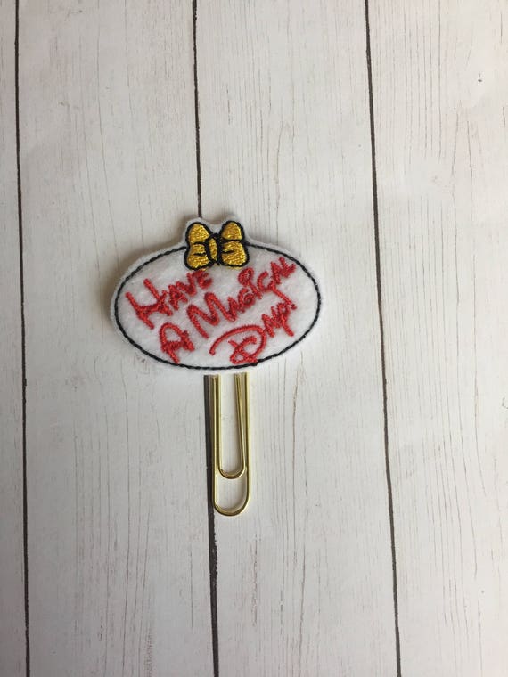 Have A Magical Day planner Clip/Planner Clip/Bookmark. Mouse Planner Clip. World Planner Clip. Theme Park Planner Clip. Magical Planner Clip