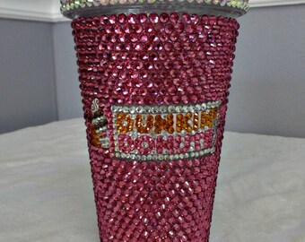 Blinged-out Dunkin Donuts Tumbler