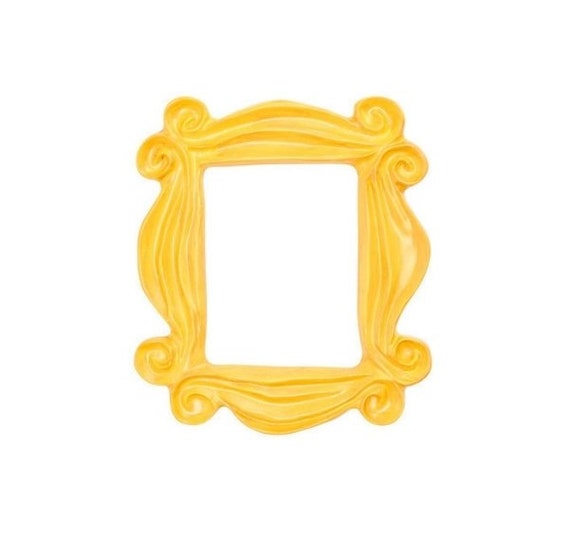 Handmade Yellow Peephole Frame as seen on Monicas Door on