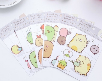 Sumikko Gurashi Friends Deco Washi Stickers ~ Japanese Cartoon Stickers, Scrapbooking, Diary Planner Album Sticker, Stationery, Collage, DIY