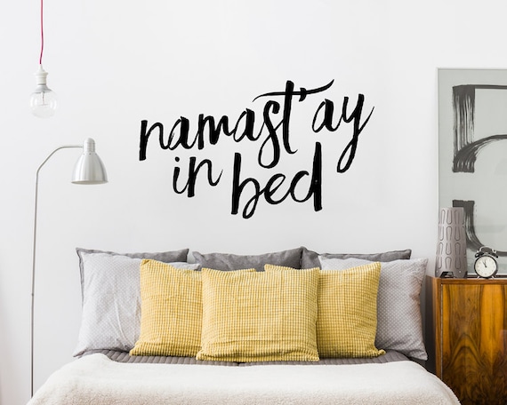 Namastay In Bed,Lets Stay In Bed, Printable Art, Namaste 