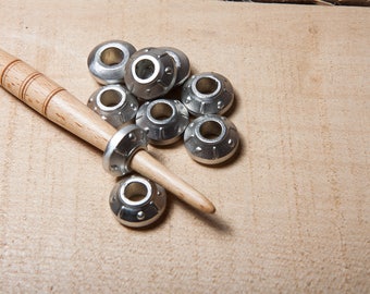Medieval Style Pewter Spindle Whorl | Hand Cast | Pewter