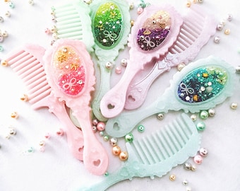 Comb Mirror Silicon Resin Mold - Comb mold - Resin Mold - Handheld mirror mold - Mirror DIY Silicon Mold n Mold