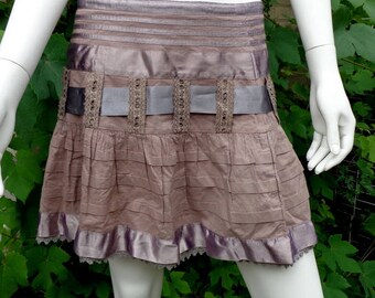 Vintage skirt /Brown skirt /cotton skirt-short skirt /a cotton skirt /skirt /boho skirt /hippie skirt/ beach party