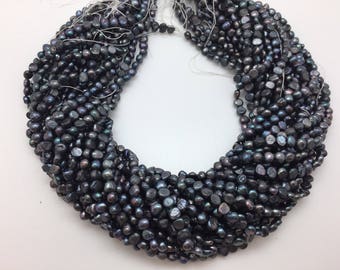 Peacock 6-7mm Nugget FreshwaterPearls Strand