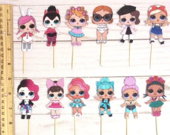 LOL Surprise Doll Cupcake Topper