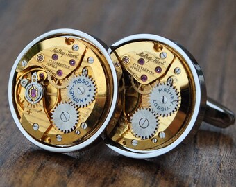 Mathey-Tissot Watch Movement Cufflinks