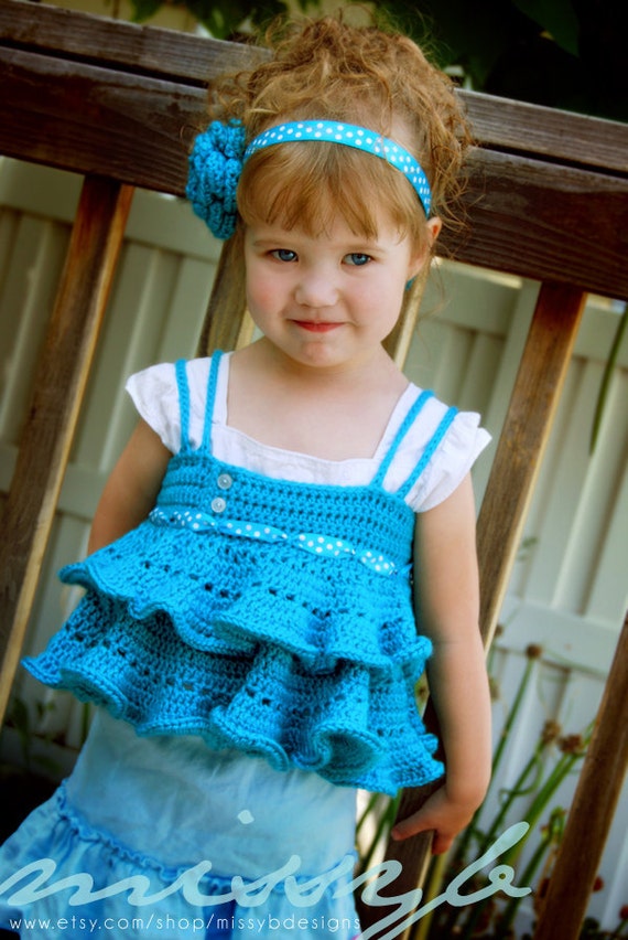 Cute Crochet Shirt Pattern Emmaline Shirt with Ruffles
