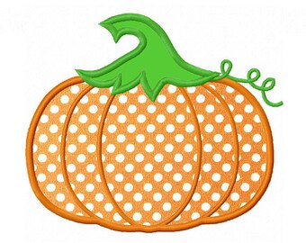 Thanksgiving Pumpkin Applique Machine Embroidery Design NO:0058