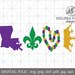 Mardi Gras Love SVG,Louisiana Mardi Gras,Mardi Gras Beads,Fleur de Lis SVG,Mardi Gras decal design,Love decal svg ,love shapes file