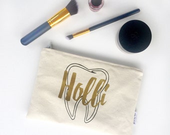 Personalized Dentist Gift - Dental Hygienist Bag - Dentist Graduation Gift - Grad Gift - Hygienist Personalized Gift
