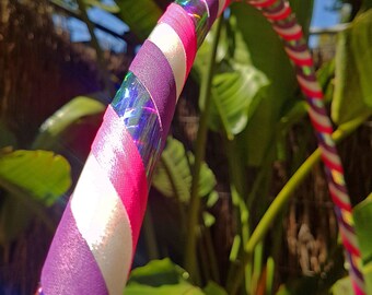 3/4" 37" READY TO SHIP Hula Hoop "Snowy Sunset" - Collapsible hdpe