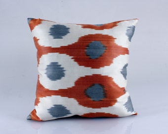 Ikat Pillow, Hand Woven Ikat Pillow Cover, Ikat throw pillows, Ikat Pillow, Designer pillows, Decorative pillows, Accent pillows