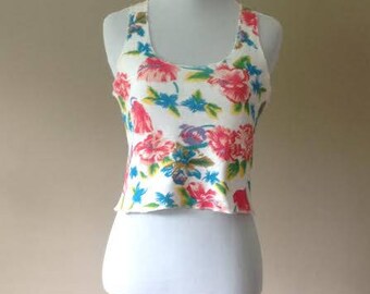 L / Vintage Crop Top Tank / Large