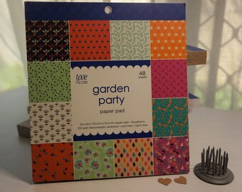 6x6 Paper Pack ~ Garden Party by Love Nicole ~ *Card-Making *Scrapbook Mini Albums