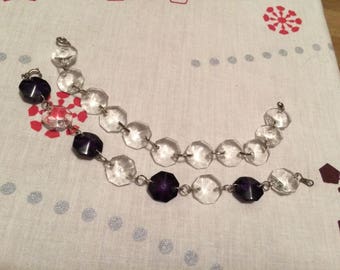 Trio of glass beads bracelets