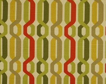 A New Twist Seaweed Green Trellis Fabric