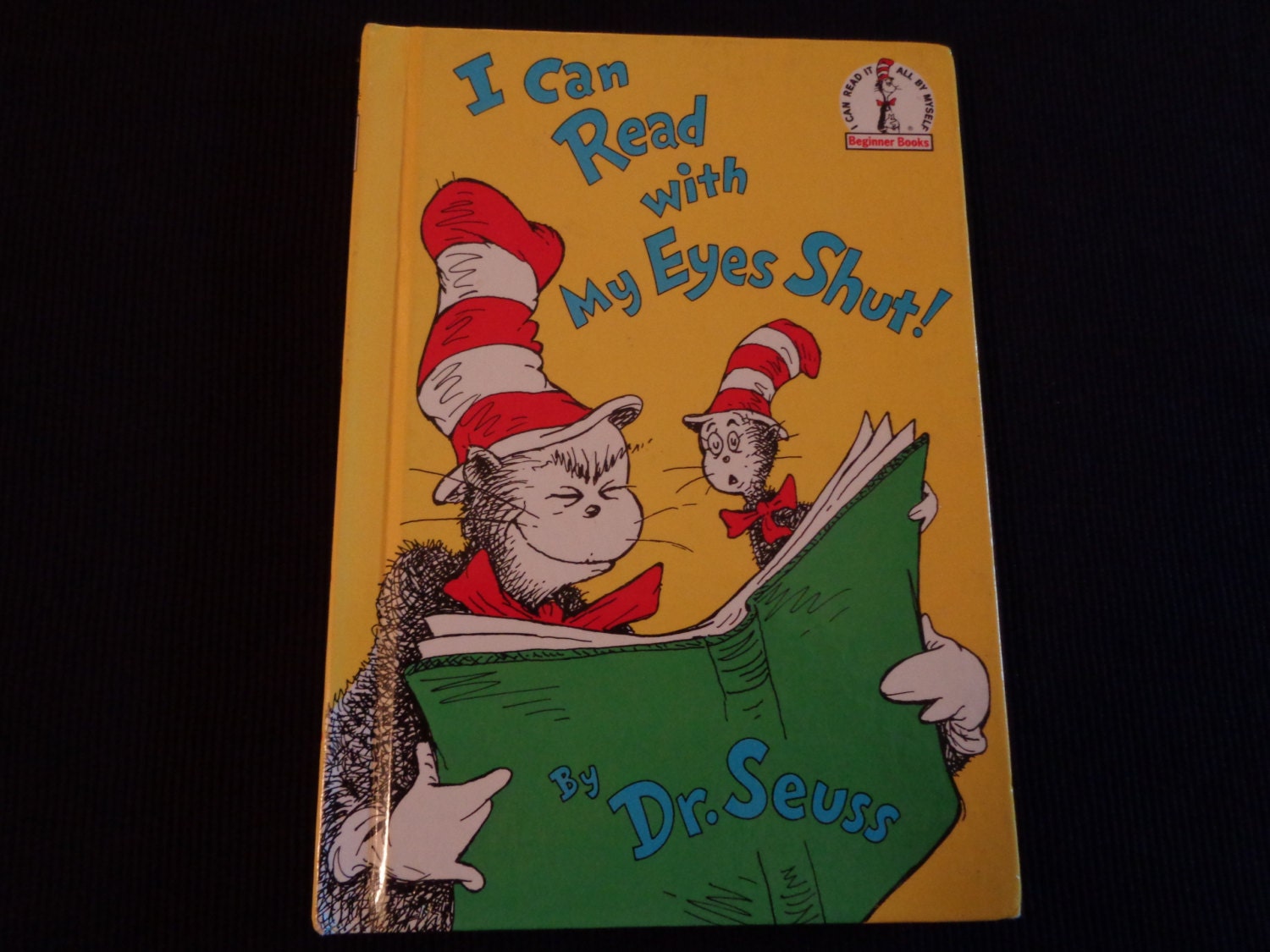 Vintage book Dr. Seuss I can read with my eyes shut 1978