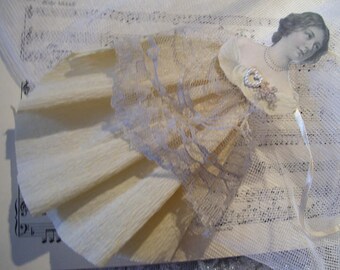 Dekoanhänger paper, vintage, handmade