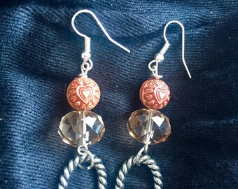 Handmade Hearts and Hoops Earrings