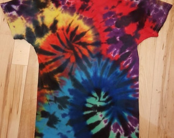 Boy/Girl Double spiral Tie Dye Shirt Size 10/12, , kids tie dye t-shirt, swirl Tie Dye shirt, boys tie dye shirt, girls tie dye shirt, kids