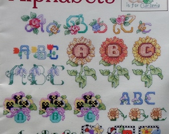 Cross Stitch Pattern | FLORAL ALPHABETS | Linda Gillum | Pam Johnson | Counted Cross Stitch | Booklet