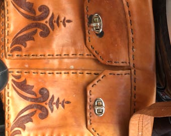 Hand Tooled Leather Bag
