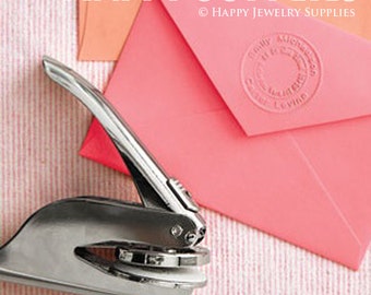 Custom Emboss Stamp, Return Address Emboss Stamp, Logo Emboss Envelope Metal Stamp, Personalized Monogram Emboss Wedding Invitations Seal