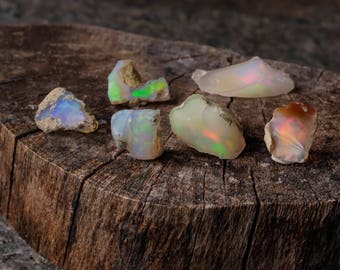 Small AA Grade Raw OPAL - 5 or 25g lot - Natural Opal Stones, Opal Crystal, Welo Opal Rough, Opal Gemstone, Rough Opal Jewelry Making E0088