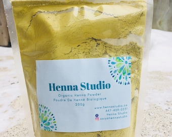Organic Rajasthani Henna powder - 200g (Hair color & Body art).