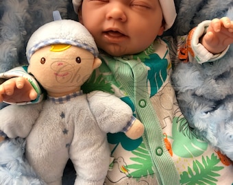 Childrens Reborn Starter Baby Nial 18" 2lb 2oz New UK Baby Boy Sewn In Limbs Sleeping