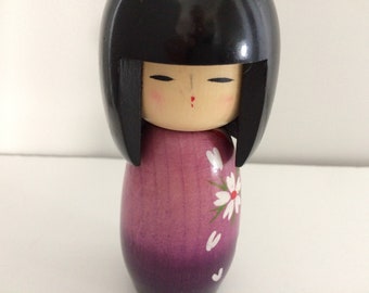 wooden Japanese Kokeshi doll / figurine