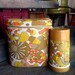 Magic Mushroom Vintage Lunch Bag | 1970s Groovy Mushroom Lunch Bag with Thermos | Mushroom Pattern Lunch Set