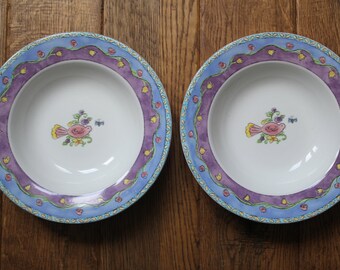 Birds and the Bees by Sango - 2 Salad/Soup Bowls