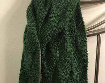 Olive Green Diamond Scarf