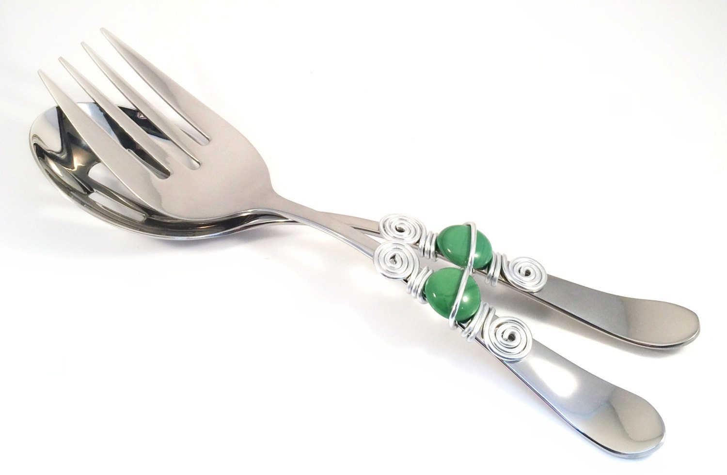 Beaded salad serving set salad utensils kitchen utensil