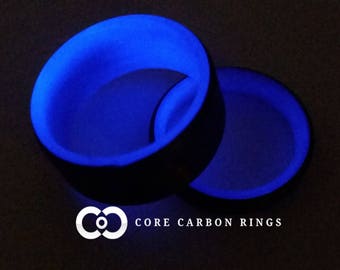Carbon Fiber Glow Ring-Grey/Purple
