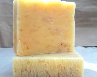 Natural Lemongrass Soap, Cold Process Soap, Shea Butter Soap, Vegan Soap, Gift Idea