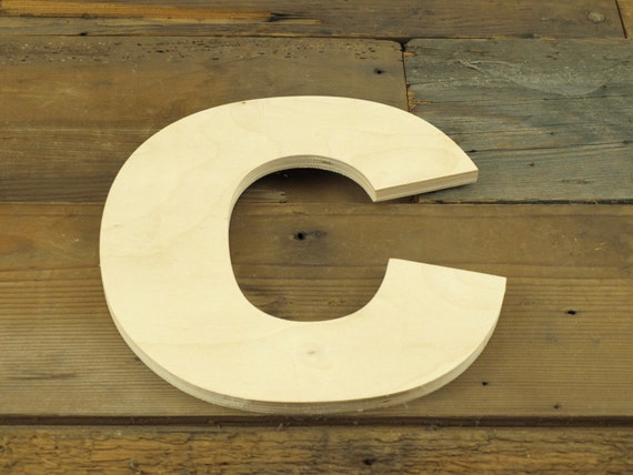 Unfinished 10 Inch Decorative Wooden Letter