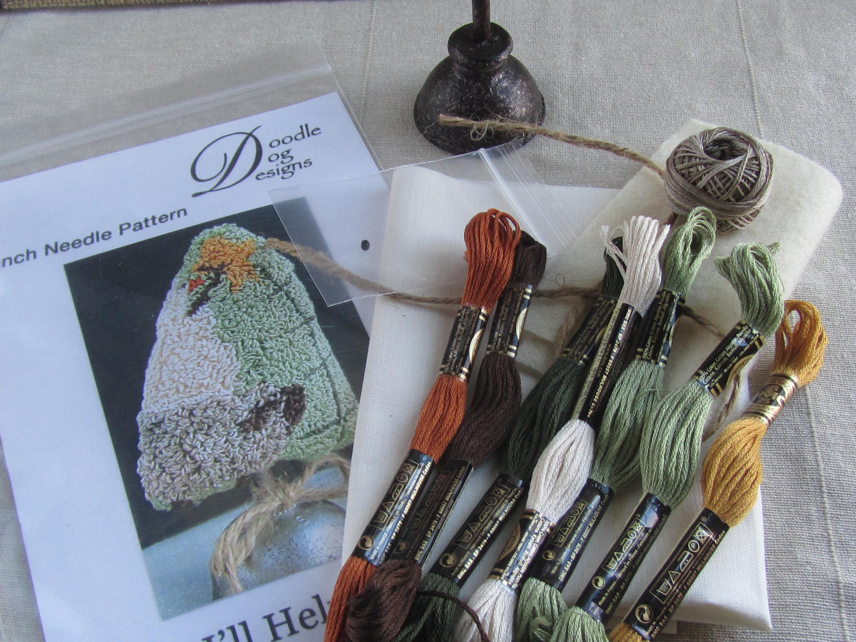 Punch Needle KIT Christmas Tree PunchNeedle Kit Christmas